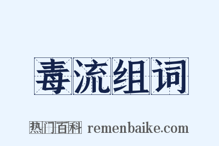 毒流组词是什么意思的图片